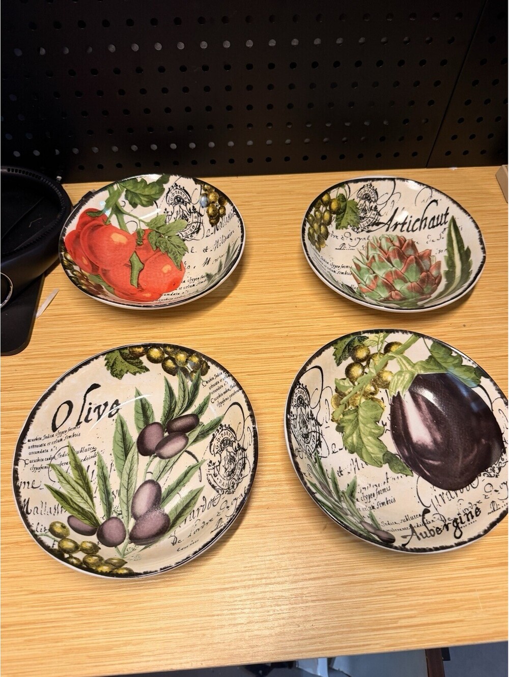 Certified International Melanzana 4-Pc. Pasta Bowl Set Large Four 8” Bowls